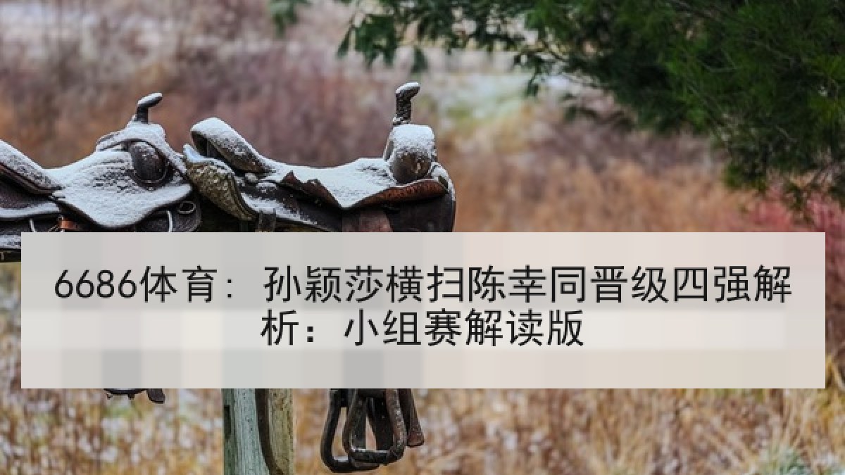 6686体育: 孙颖莎横扫陈幸同晋级四强解析:小组赛解读版